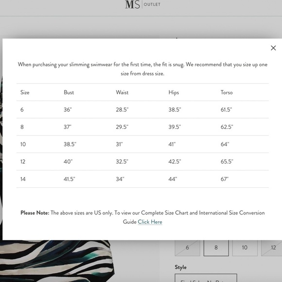 Amoressa by Miraclesuit Yukon Tigress One Piece 10 Swimsuit - Picture 9 of 9